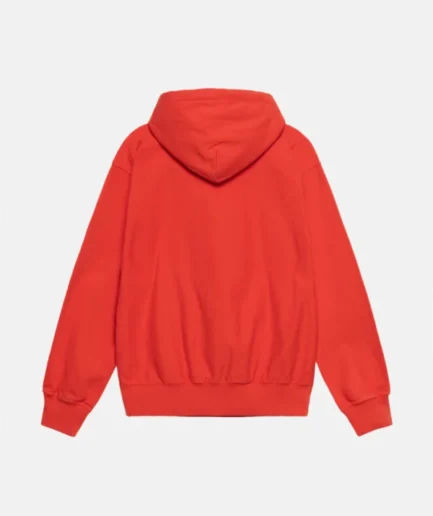 BLOCK SPORT PIGMENT DYED HOODIE RED