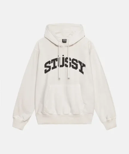 BLOCK SPORT PIGMENT DYED WHITE HOODIE