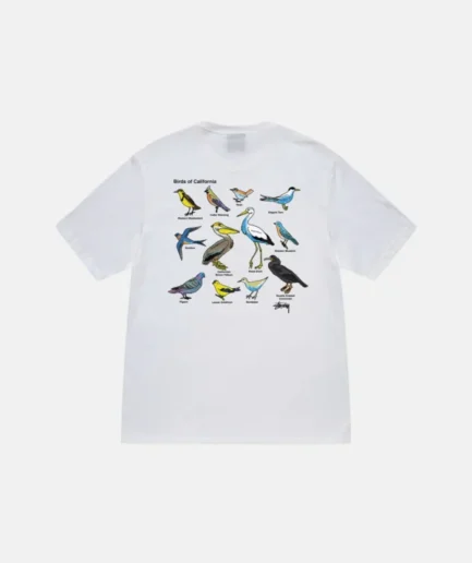 CALIFORNIA BIRDS TEE WHITE