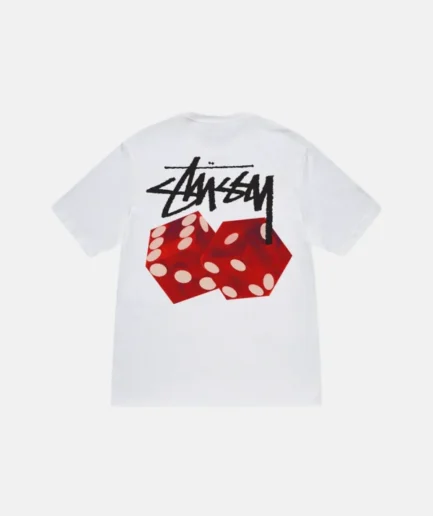 DICED OUT WHITE TEE SHIRT