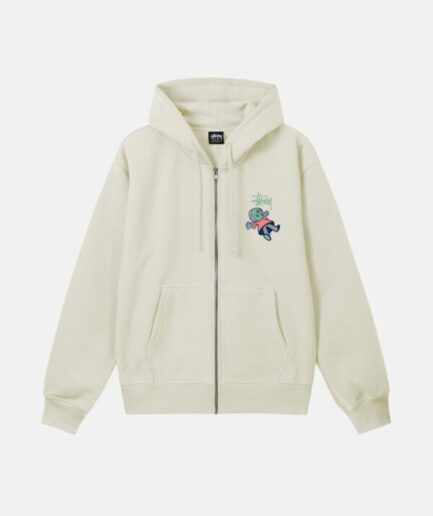 DOLLIE ZIP STUSSY HOODIE